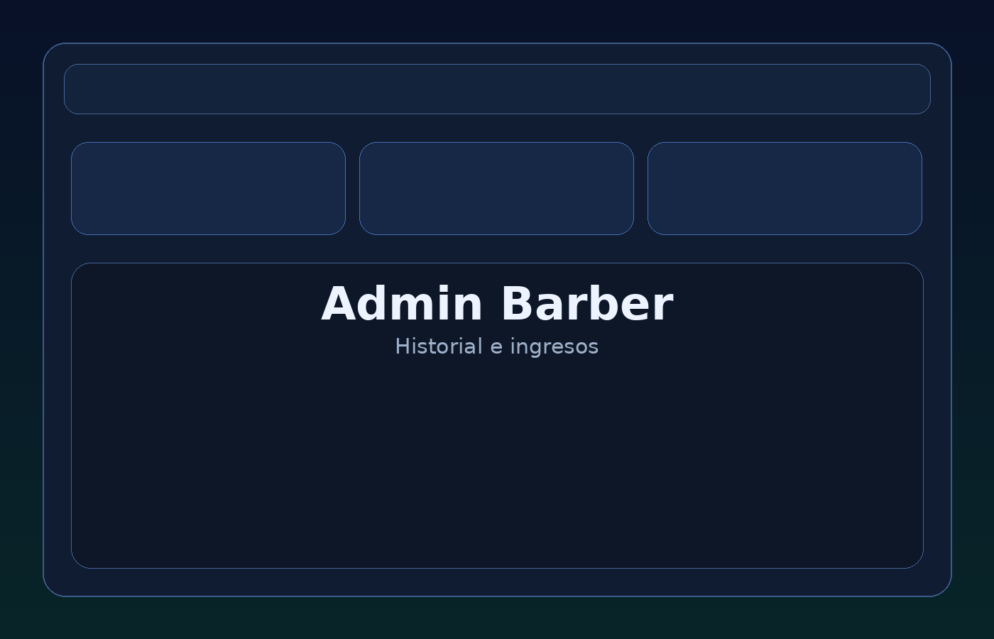 Panel administrativo